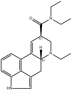 N-乙基去甲麦角酸N,N-二乙基酰胺 结构式