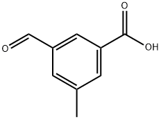 3-甲酰基-5-甲基苯甲酸 结构式