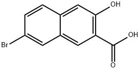 7-溴-3-羟基-2-萘甲酸 结构式