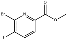 6-溴-5-氟吡啶甲酸甲酯 结构式
