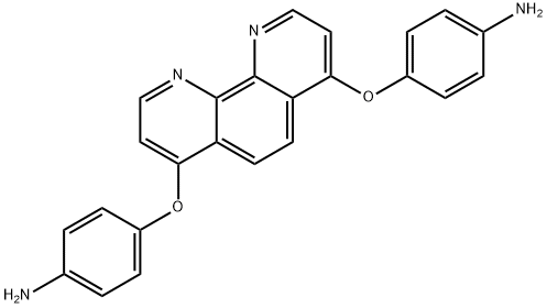 4,4'-((1,10-菲咯啉-4,7-二基)双(氧))二苯胺 结构式