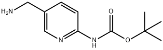 2-(Boc-氨基)-5-(胺甲基)吡啶 结构式