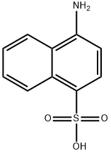 4-氨基-1-萘磺酸 结构式