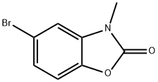 5-溴-3-甲基苯并[d]噁唑-2(3H)-酮 结构式