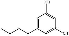 5-丁基苯-1,3-二酚 结构式