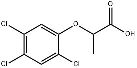 2-(2,4,5-三氯苯氧基)丙酸 结构式