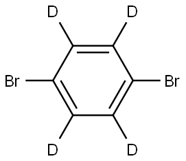 1,4-二溴苯-d4 结构式
