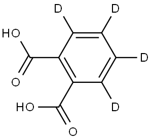 邻苯二甲酸-3,4,5,6-D4 结构式