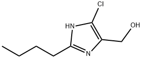 2-丁基-4-氯-5-(羟甲基)咪唑 结构式