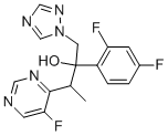 2-(2,4-二氟苯基)-3-(5-氟嘧啶-4-基)-1-(1H-1,2,4-三唑-1-基)丁-2-醇 结构式