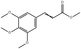 3,4,5-三甲氧基肉桂酸甲酯 结构式