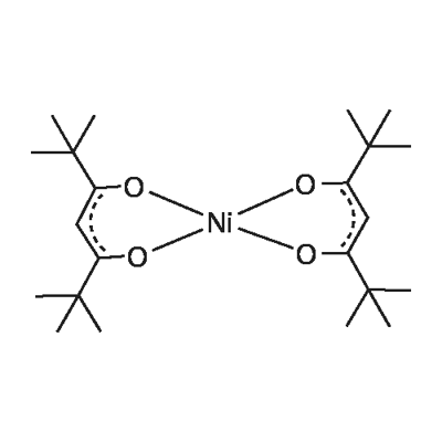 双(2,2,6,6-四甲基-3,5-庚二酮)镍(II) 结构式