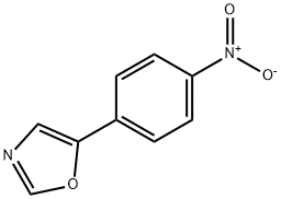 5-(4-硝基苯基)噁唑 结构式