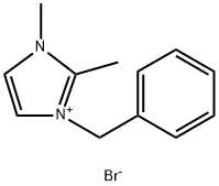1-苄基-2,3-二甲基咪唑溴盐 结构式