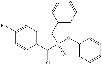 4-溴-α-氯苄基磷酸二苯酯 结构式