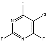 5-氯-2,4,6-三氟嘧啶 结构式