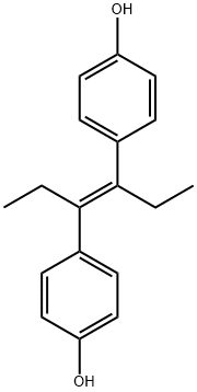 (E)-4,4'-(己-3-烯-3,4-二基)二苯酚 结构式