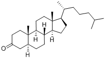 5α-胆甾烷-3-酮 结构式