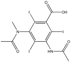 甲泛影酸 结构式