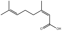 (Z)-3,7-二甲基辛-2,6-二烯酸 结构式