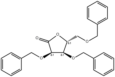 2,3,5-三-O-苄基-D-核糖酸-1,4-内酯 结构式