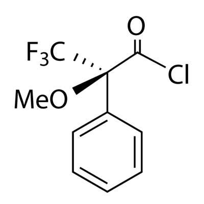 (s)-(+)-α-甲氧基-α-(三氟甲基)苯乙酰氯 结构式