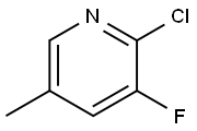 2-氯-3-氟-5-甲基吡啶 结构式