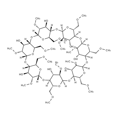 二甲基-bata-环糊精 结构式