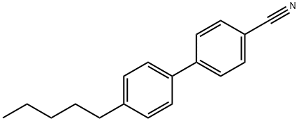 4-氰基-4'-戊基联苯 结构式