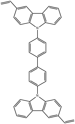 4,4'-双(3-乙烯基-9H-咔唑-9-基)-1,1'-联苯 结构式