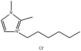 1-己基-2,3-二甲基咪唑氯盐 结构式