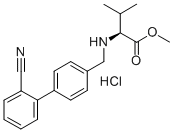 N-(2'-氰基联苯-4-基甲基)-L-缬氨酸甲酯盐酸盐 结构式