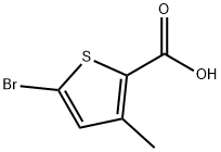 5-溴-3-甲基噻吩-2-羧酸 结构式