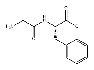 甘氨酰-L-苯丙氨酸 结构式