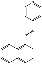 4-(1-萘乙烯基)吡啶 结构式