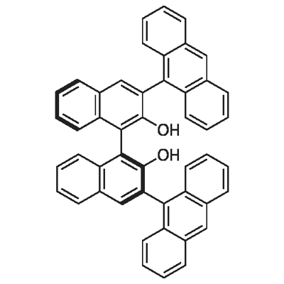 (S)-3,3-双(9-蒽基)-1,1-联萘酚 结构式