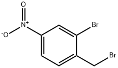 2-溴-4-硝基苄溴 结构式