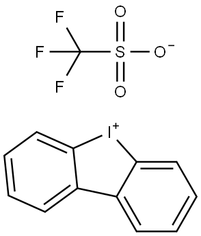 二苯并[b,d]碘杂环戊烷-5-鎓三氟甲磺酸盐 结构式