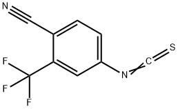 4-异硫氰基-2-(三氟甲基)苯甲腈 结构式