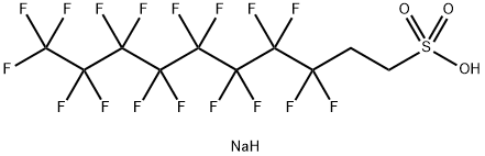 1H,1H,2H,2H-全氟癸磺酸钠 结构式