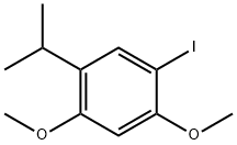 1-碘-5-异丙基-2,4-二甲氧基苯 结构式