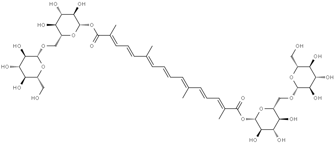 α-藏花素 结构式