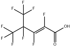 全氟(4-甲基-2-戊烯酸) 结构式