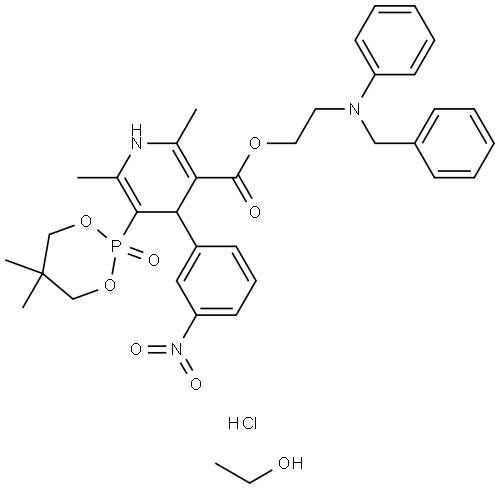 盐酸依福地平 结构式