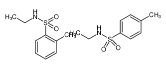 N-乙基甲苯磺酰胺(o和p混合物) 结构式