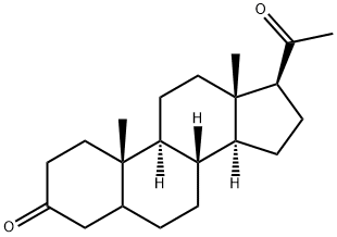 5α-二氢孕酮 结构式