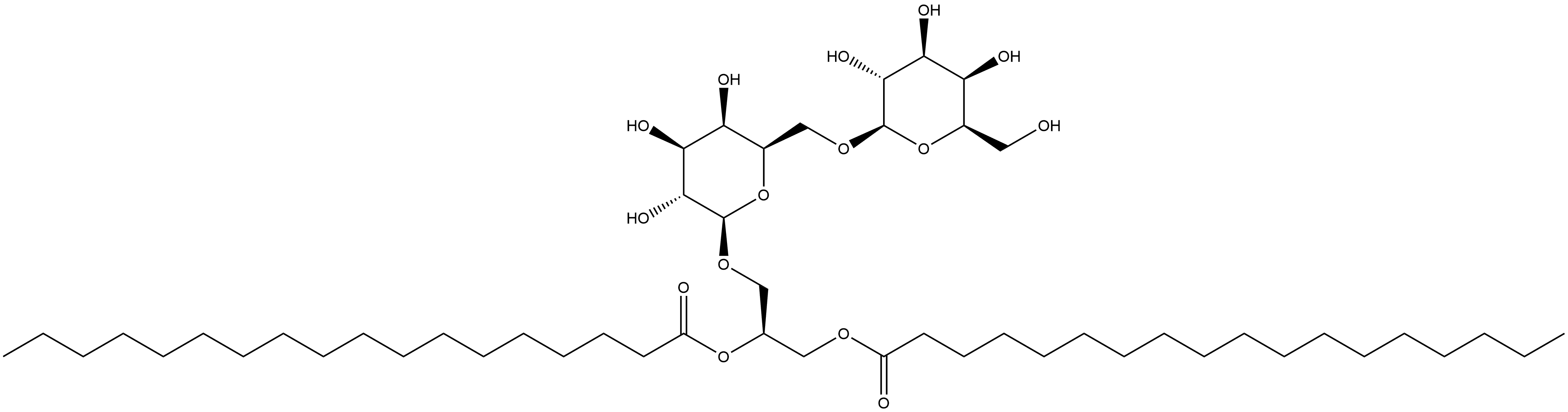 二半乳糖甘油二酯 结构式