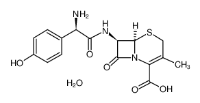 头孢羟氨苄水合物 结构式