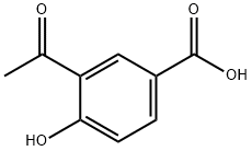 3-乙酰基-4-羟基苯甲酸 结构式