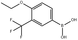 4-乙氧基-3-三氟甲基苯硼酸 结构式